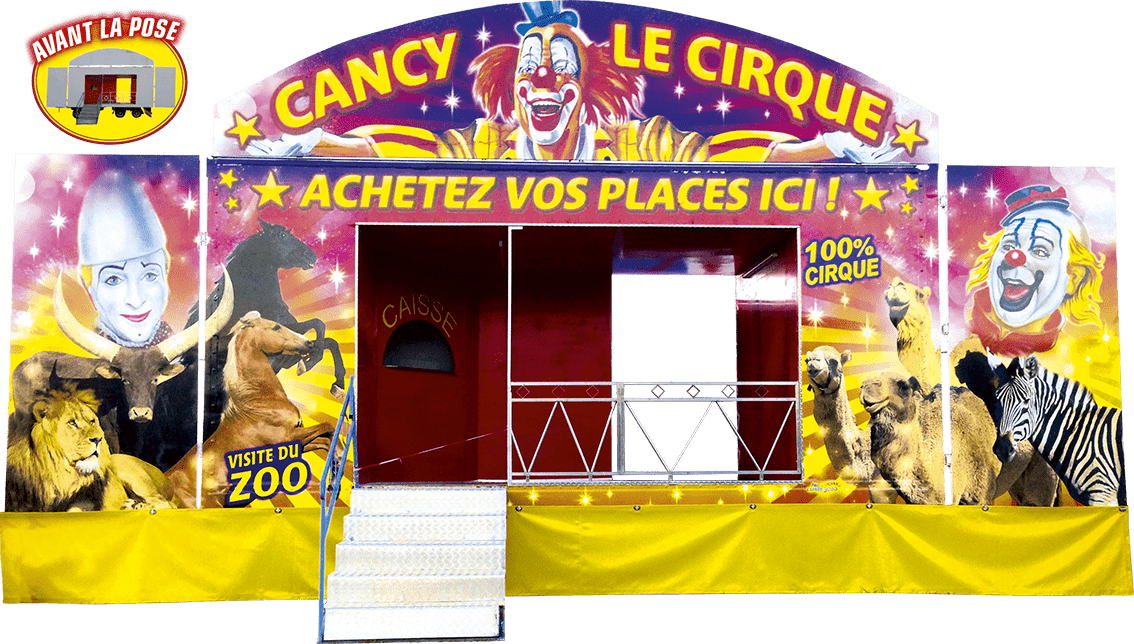 marquages supports divers marquages autocollants véhicules cirque promocyrk promocirk promocirque