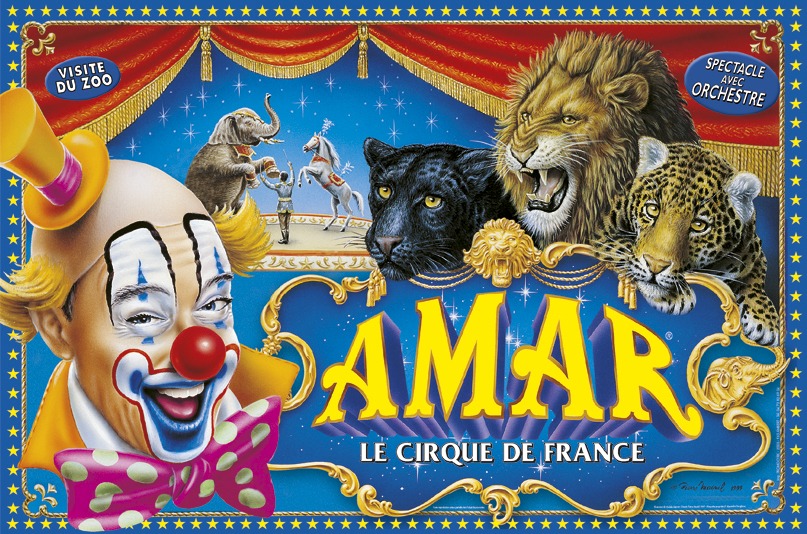 affiche cirque amar