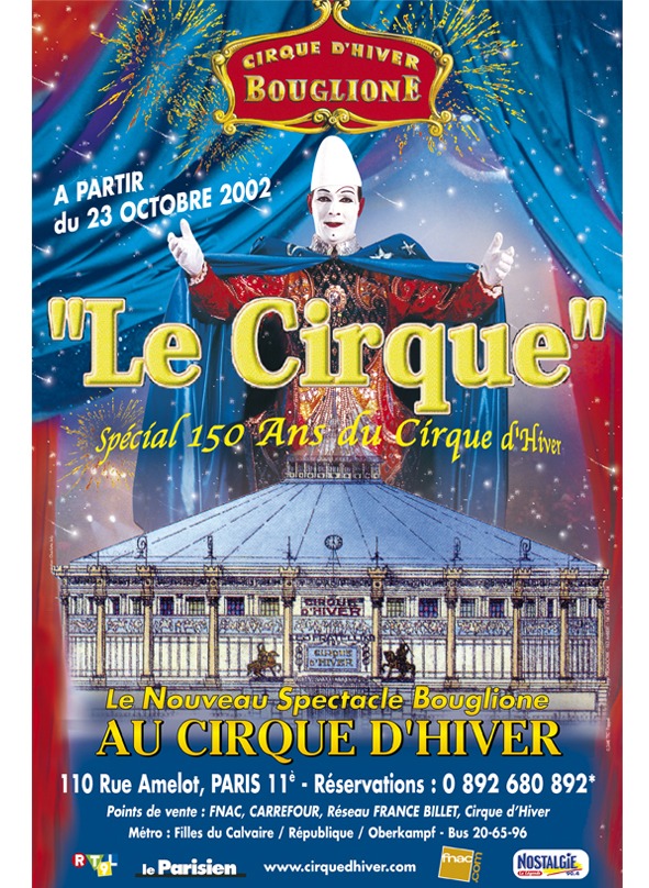 Affiche cirque d'hiver bouglione promocyrk