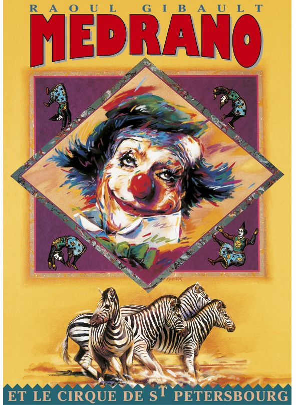Affiche cirque medrano le cirque de saint petersbourg