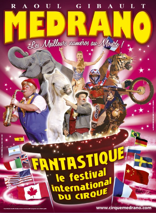 Affiche cirque medrano festival du cirque