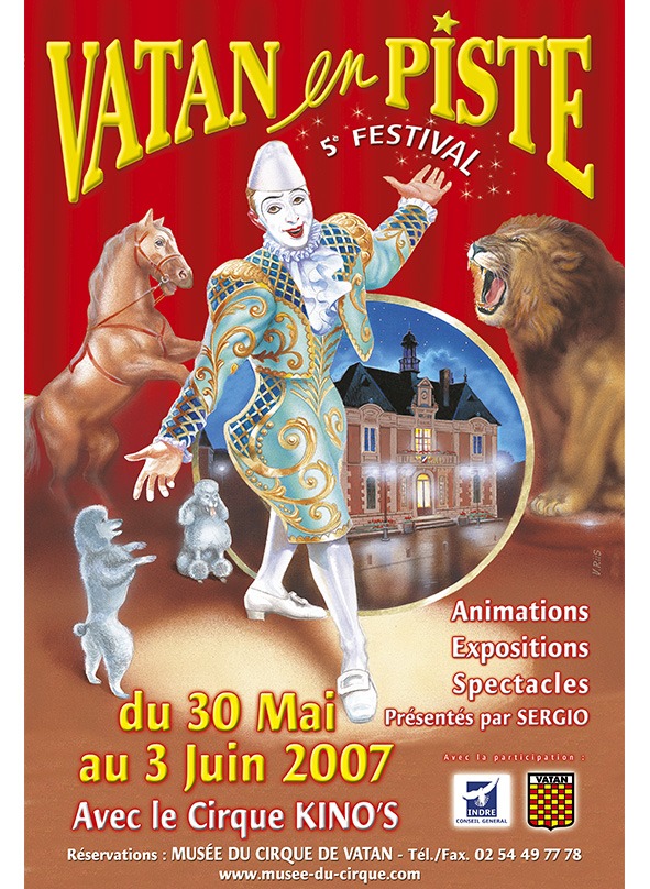 Affiche festival du cirque de vatan
