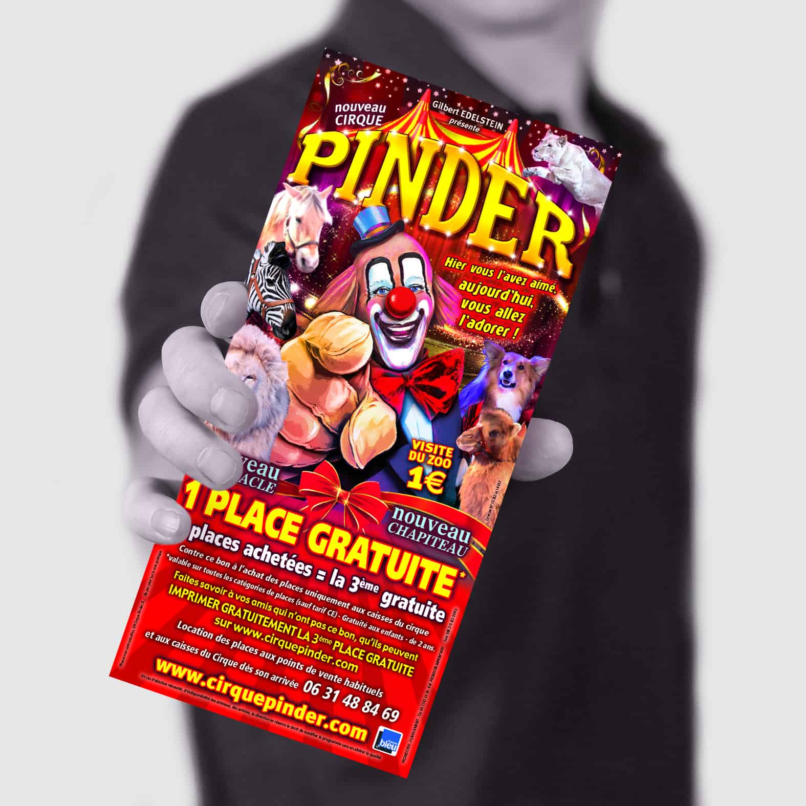 flyer prospectus cirque pinder