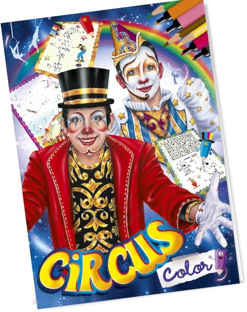 albums-a-colorier-coloriage-jeux-cirque-circus-color promocyrk promocirque nouveaute albums avec des jeux et des coloriages special pour le cirque et votre comite dentreprise et votre arbre de noel