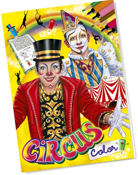 albums avec des jeux et des coloriages special pour le cirque et votre comite dentreprise et votre arbre de noel