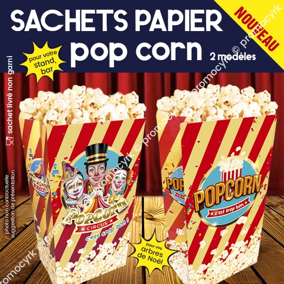 sachets avec des popcorn a linterieur