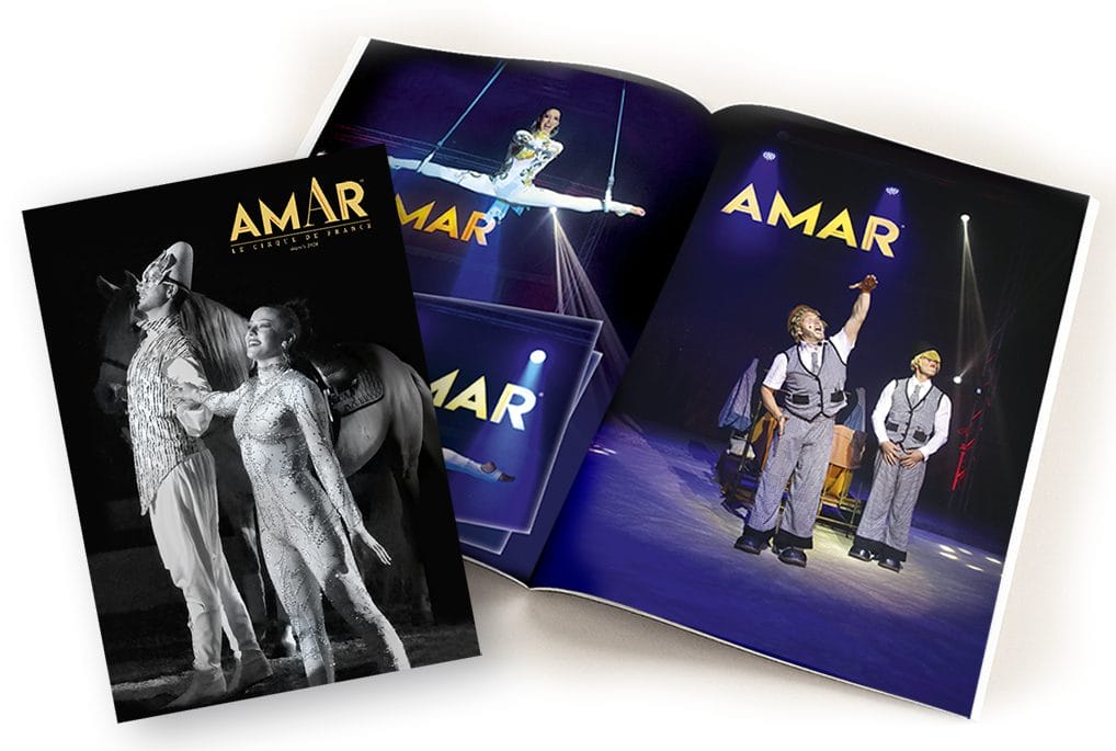 programme de cirque 32 pages couleur pour spectacle de cirque