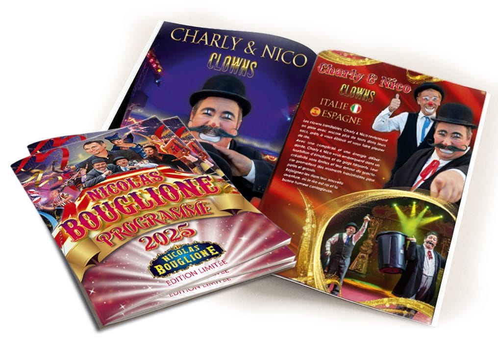 album souvenir programme de cirque en belgique