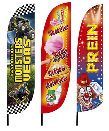 drapeaux pour les cirques