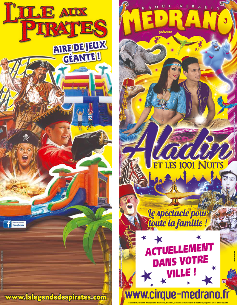 panneaux de cirque en carton grand format